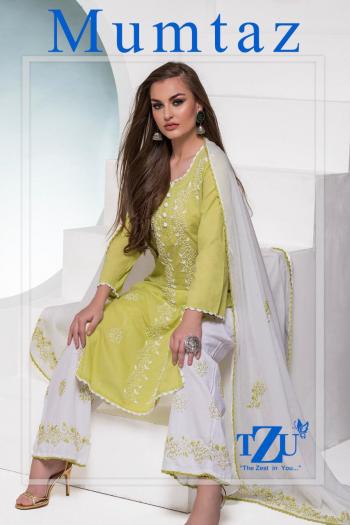 TZU Mumtaz Kurtis with Palazzo and Dupatta catalog