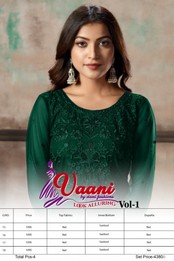 Vaani Arrival vol 1 pakistani Suits wholesaler