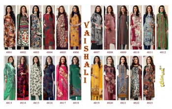 Vaishali 4800 Series Crape Suits catalog wholesaler