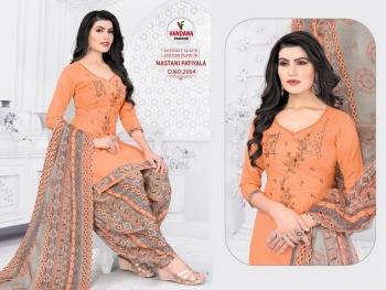 Vandana Fashion Mastani Patiyala Cotton Dress