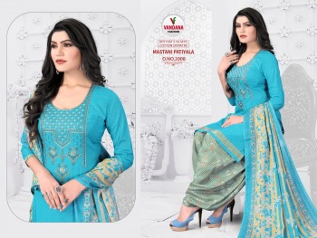 Vandana Fashion Mastani Patiyala Cotton Dress