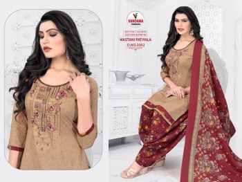 Vandana Fashion Mastani Patiyala Cotton Dress