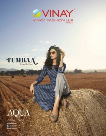 Vinay Fashion Tumbaa Aqua kurtis with Palazzo Wholesaler