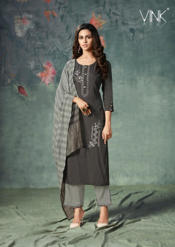 Vink hazel Viscos kurtis, pant and Dupatta Wholesaler