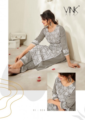 Vink Lucknowi vol 3 kurtis with palazzo wholesaler