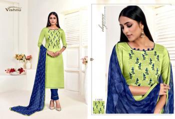 Vishnu Impex Dermy Cool vol 15 Churidar Dress material