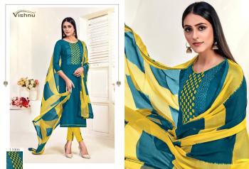 Vishnu Impex Dermy Cool vol 15 Churidar Dress material