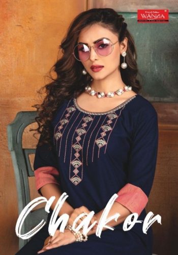 Wanna Chakor Rayon kurtis with pant catalog wholesale