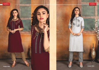 Wanna Chakor Rayon kurtis with pant catalog wholesale