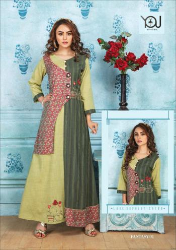 Wanna Fantasy Designer Kurtis with Bottom wholesale Price