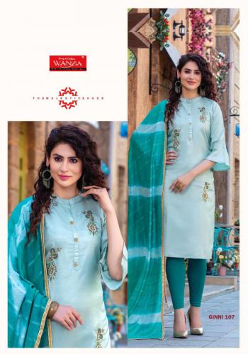 Wanna Ginni Kurtis with Dupatta catalog wholesaler