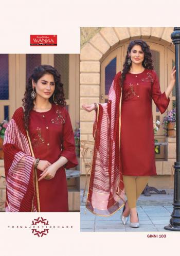 Wanna Ginni Kurtis with Dupatta catalog wholesaler