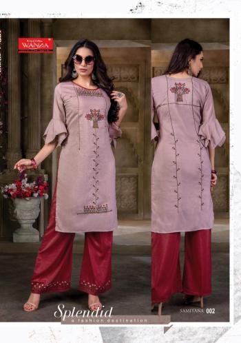 Wanna Samiyana Muslin Kurtis with palazzo catalog wholesaler