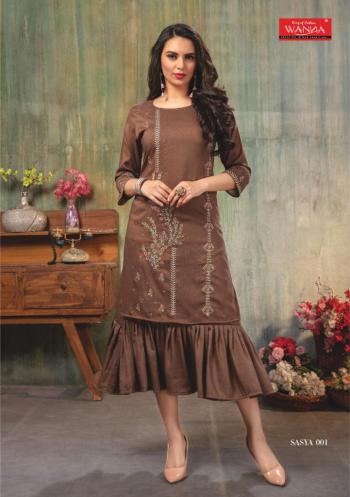 Wanna Sasya vol 1 long kurtis catalog wholesaler