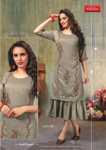 Wanna Sasya vol 1 long kurtis catalog wholesaler