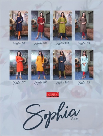 Wanna Sophia vol 2 Rayon kurtis wholesaler
