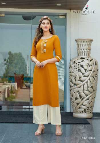 Woogle Celebration vol 8 Rayon kurtis with palazzo wholesaler