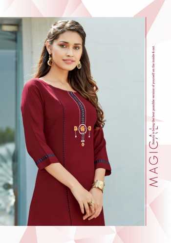 Woogle Celebration vol 8 Rayon kurtis with palazzo wholesaler