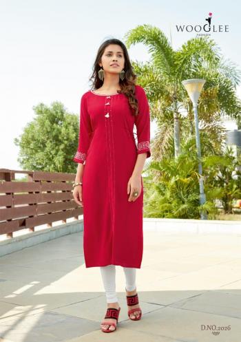 Wooglee Barbela vol 4 Rayon kurtis wholesaler