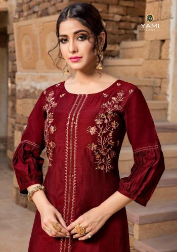 Yami fashion Reshami kurtis with Palazzo Wholesaler