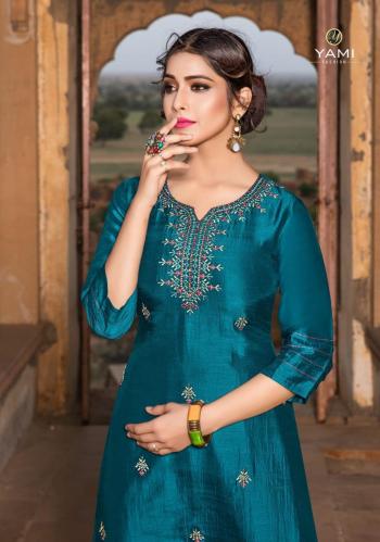 Yami fashion Reshami kurtis with Palazzo Wholesaler