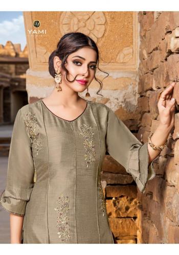 Yami fashion Reshami kurtis with Palazzo Wholesaler