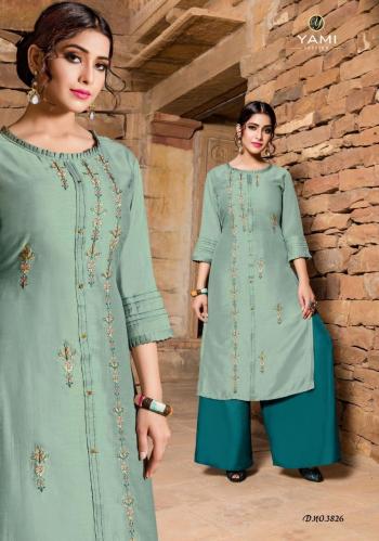 Yami fashion Reshami kurtis with Palazzo Wholesaler