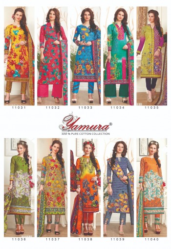Yamura Aneeqa vol 4 Cotton dress Material catalog wholesaler