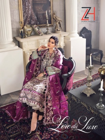 Zaura Hassan Laredu luxe Net work pakistani Suits