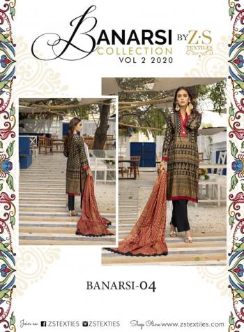 ZS textile Sahil Banarasi vol 2 Lawn Pakistani Suits