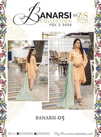 ZS textile Sahil Banarasi vol 2 Lawn Pakistani Suits