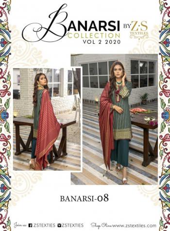 ZS textile Sahil Banarasi vol 2 Lawn Pakistani Suits