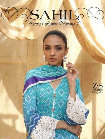 ZS textile Sahil Printed Lawn vol 4 Pakistani Suits