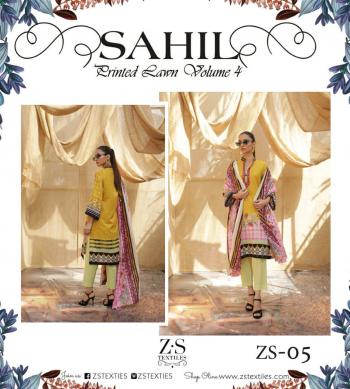 ZS textile Sahil Printed Lawn vol 4 Pakistani Suits