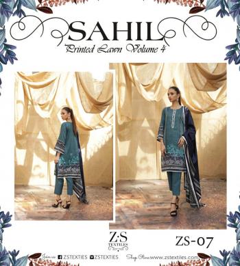 ZS textile Sahil Printed Lawn vol 4 Pakistani Suits