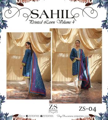 ZS textile Sahil Printed Lawn vol 4 Pakistani Suits