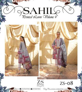 ZS textile Sahil Printed Lawn vol 4 Pakistani Suits