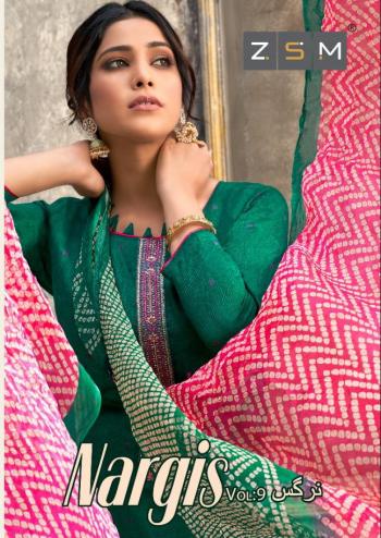 ZSM Nargis vol 9 Glace Cotton Salwar kameez wholesaler