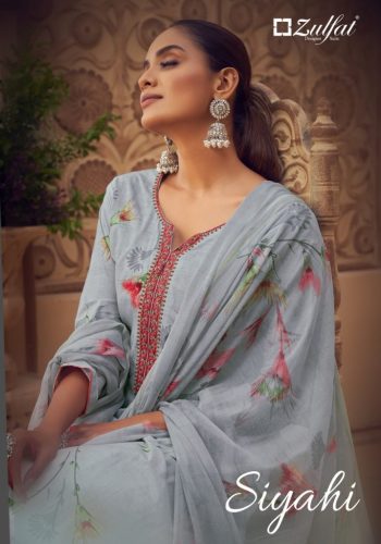 Zulfat Siyahi vol 3 Cotton Salwar Kameez wholesaler