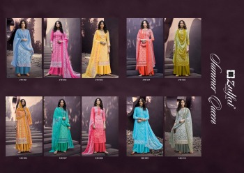 Zulfat Summer Queen Cotton Salwar Kameez wholesaler