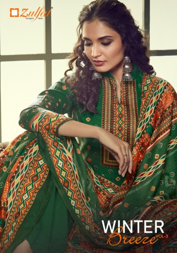 Zulfat Winter Breeze vol 3 Pashmina Winter suits