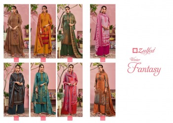 Zulfat Winter Fantasy Pashmina Winter Salwar Kameez wholesaler