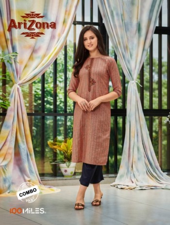 100 Miles Arizona Cotton kurtis with Pant wholesale price