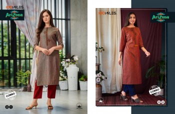 100 Miles Arizona Cotton kurtis with Pant wholesale price