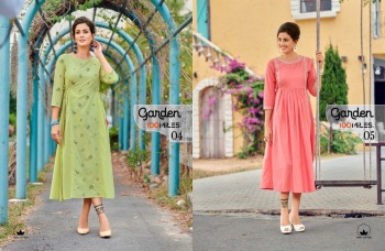 100 Miles garden Cotton kurtis wholesaler