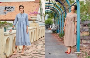 100 Miles garden Cotton kurtis wholesaler