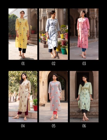 100 Miles Glossy Cotton Embroidered kurtis wholesaler