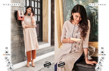 100 miles Radiance Cotton kurtis with pant wholesale price