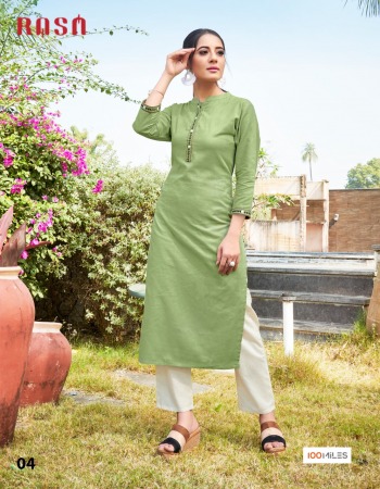 100 miles rasa Cotton Daily wear kurtis catalog