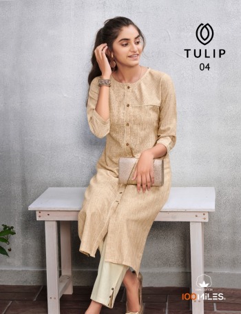 100 Miles Tulip Cotton Kurtis with pant wholesaler